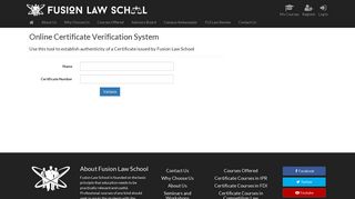 
                            3. Certificate Verification | Fusion Law School