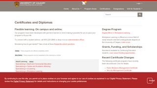 
                            4. Certificates and Diplomas | University of Calgary Continuing Education