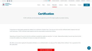 
                            4. Certification - ERC |