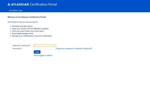 
                            13. Certification Portal login - CertMetrics