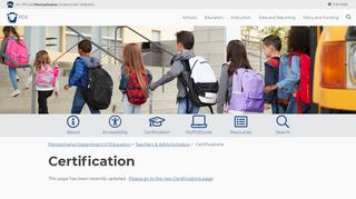 
                            11. Certifications - Pennsylvania Department of Education - PA.gov