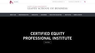 
                            10. Certified Equity Professional Institute - Leavey School of Business ...