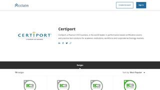 
                            11. Certiport - Badges - Acclaim