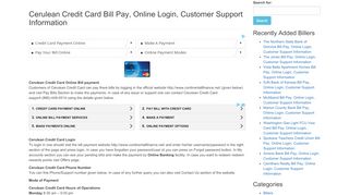 
                            5. Cerulean Credit Card Bill Pay, Online Login, Customer Support ...