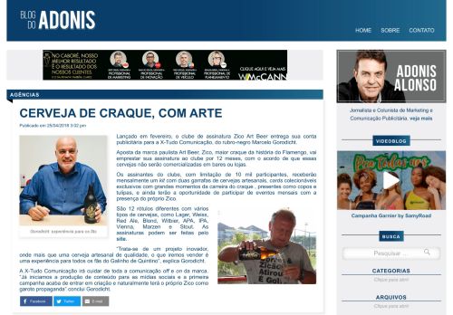 
                            11. CERVEJA DE CRAQUE, COM ARTE – Blog do Adonis