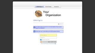 
                            1. CERVIS Sign in - - Volunteer Console