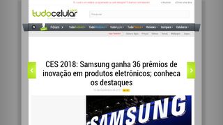 
                            8. CES 2018: Samsung ganha 36 prêmios de inovação em produtos ...