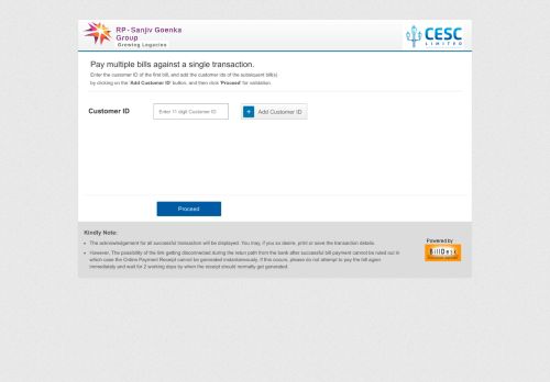 
                            5. CESC | Power Utility Company - BillDesk