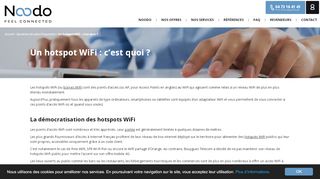 
                            11. C'est quoi un hotspot WiFi ? : Définition hotspot WiFi - Noodo