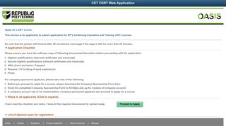 
                            5. CET CERT Web Application - Republic Polytechnic