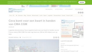 
                            8. Ceva komt voor een kwart in handen van CMA CGM - Nieuwsblad ...