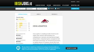 
                            10. CEVA LOGISTICS Jobs and Reviews on Irishjobs.ie