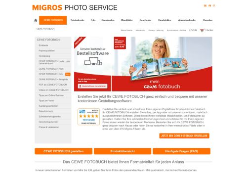 
                            11. CEWE FOTOBUCH Schweiz | Migros Photo Service