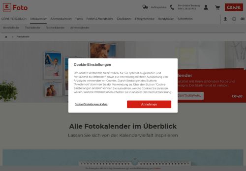
                            13. CEWE Fotokalender selbst gestalten bei Kaufland Foto