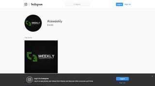 
                            12. #ceweekly hashtag on Instagram • Photos and Videos