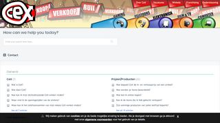 
                            8. CeX (NL) :CeX Winkels Help
