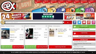 
                            13. CeX (UK) Buy & Sell Games, Phones, DVDs, Blu-ray, Electronics ...