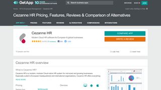 
                            7. Cezanne HR Pricing, Features, Reviews & Comparison of Alternatives ...