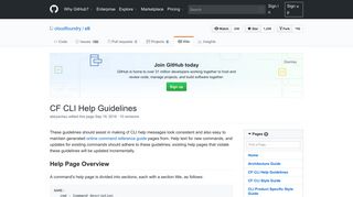 
                            5. CF CLI Help Guidelines · cloudfoundry/cli Wiki · GitHub