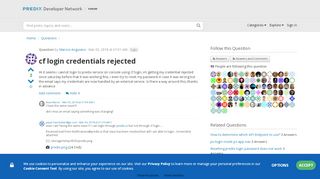 
                            8. cf login credentials rejected - Predix | Developer Community ...