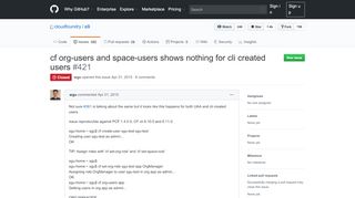 
                            6. cf org-users and space-users shows nothing for cli created users ...