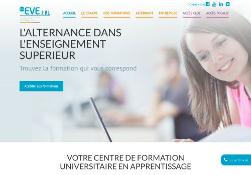 
                            12. CFA EVE | Accompagnement dans l'apprentissage | 01 60 79 54 00