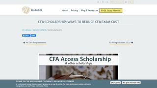 
                            6. CFA Scholarships - Soleadea
