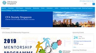 
                            2. CFA Society Singapore