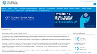 
                            8. CFA Society South Africa