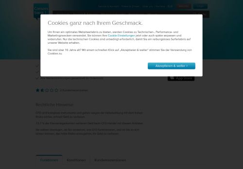 
                            2. CFD-App - Consorsbank