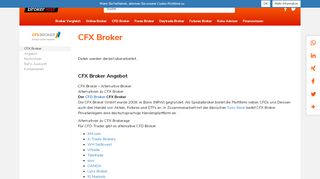 
                            4. CFD Broker CFX Broker auf Broker-Test.de