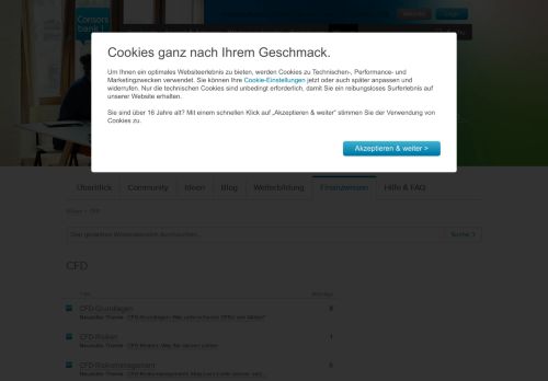 
                            6. CFD - Consorsbank Wissenscommunity