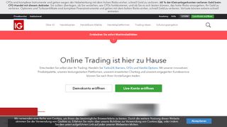 
                            2. CFD, Forex und Aktienhandel | Online Broker | IG