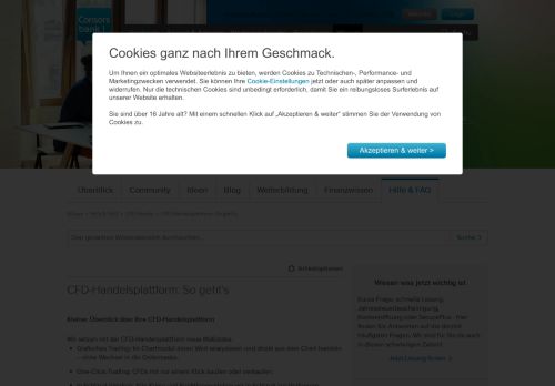 
                            7. CFD-Handelsplattform: So geht's - Consorsbank Wissenscommunity