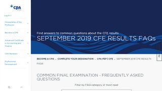 
                            12. CFE Results FAQs | CPA Ontario