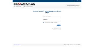 
                            10. CFI Award Management System - Canada foundation for innovation