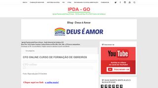 
                            6. CFO ONLINE CURSO DE FORMAÇÃO DE OBREIROS - IPDA - GO