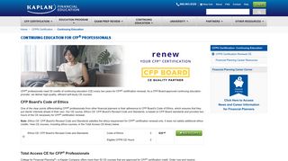 
                            5. CFP Certification Continuing Education (CE) - CFP Ethics Course ...