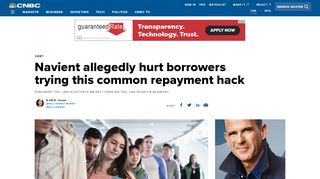 
                            11. CFPB: Navient hurt borrowers trying this common repayment hack