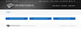 
                            12. CGA Logins - Calvin, Giordano & Associates