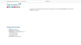 
                            7. Cgn.youpa.it Error Analysis (By Tools) - WebsiteSuccessTools.com