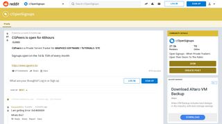 
                            7. CGPeers is open for 48hours : OpenSignups - Reddit