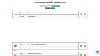 
                            6. cgtextures.com - kostenlose Accounte, Parolen und Logine