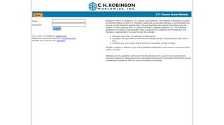 
                            4. C.H. Robinson LTL Volume Quote Login - C.H. Robinson