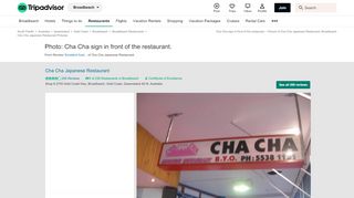 
                            3. Cha Cha sign in front of the restaurant. - Picture of Cha Cha ...