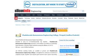 
                            10. Chadalawada Ramanamma Engineering College, Tirupati (Andhra ...