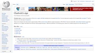 
                            4. Chadwick's sign - Wikipedia