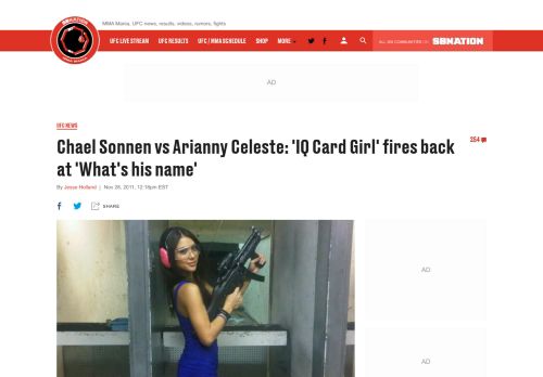 
                            12. Chael Sonnen vs Arianny Celeste: 'IQ Card Girl' fires back at 'What's ...