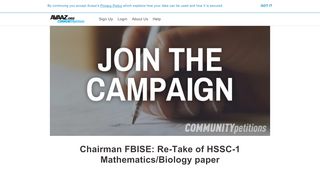 
                            12. Chairman FBISE: Re-Take of HSSC-1 Mathematics/Biology ...