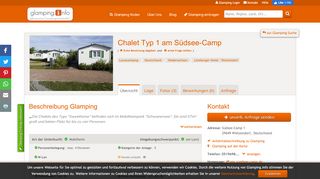 
                            12. Chalet Typ 1 am Südsee-Camp | Ihre Glampingunterkunft in ...